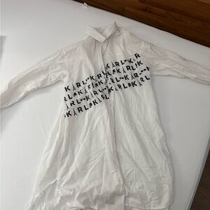 Karl Lagerfeld Cream Fabric with Black Label